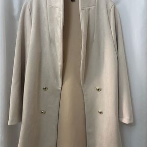 Chic Cream Trench Coat for Women